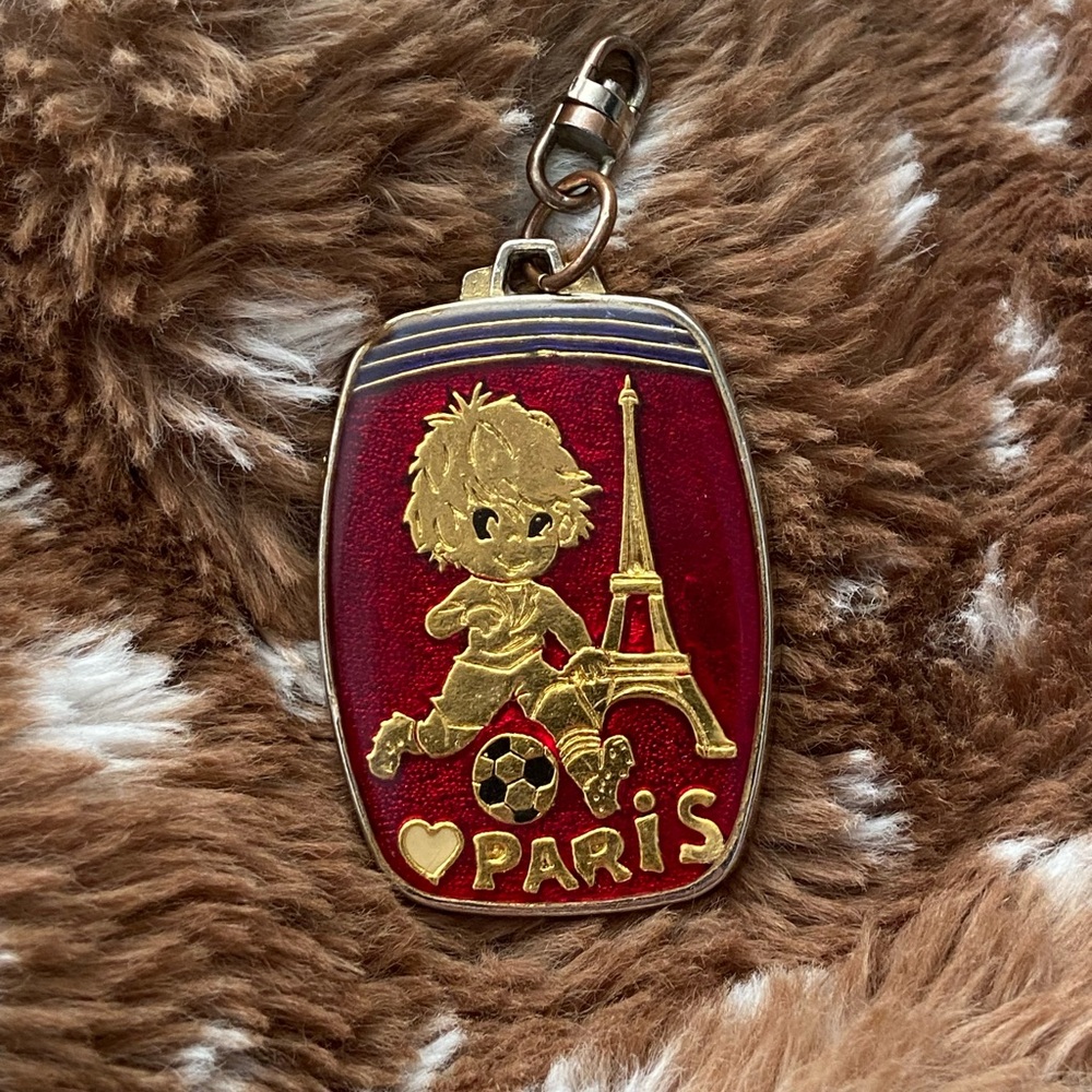 Vintage Paris Keychain